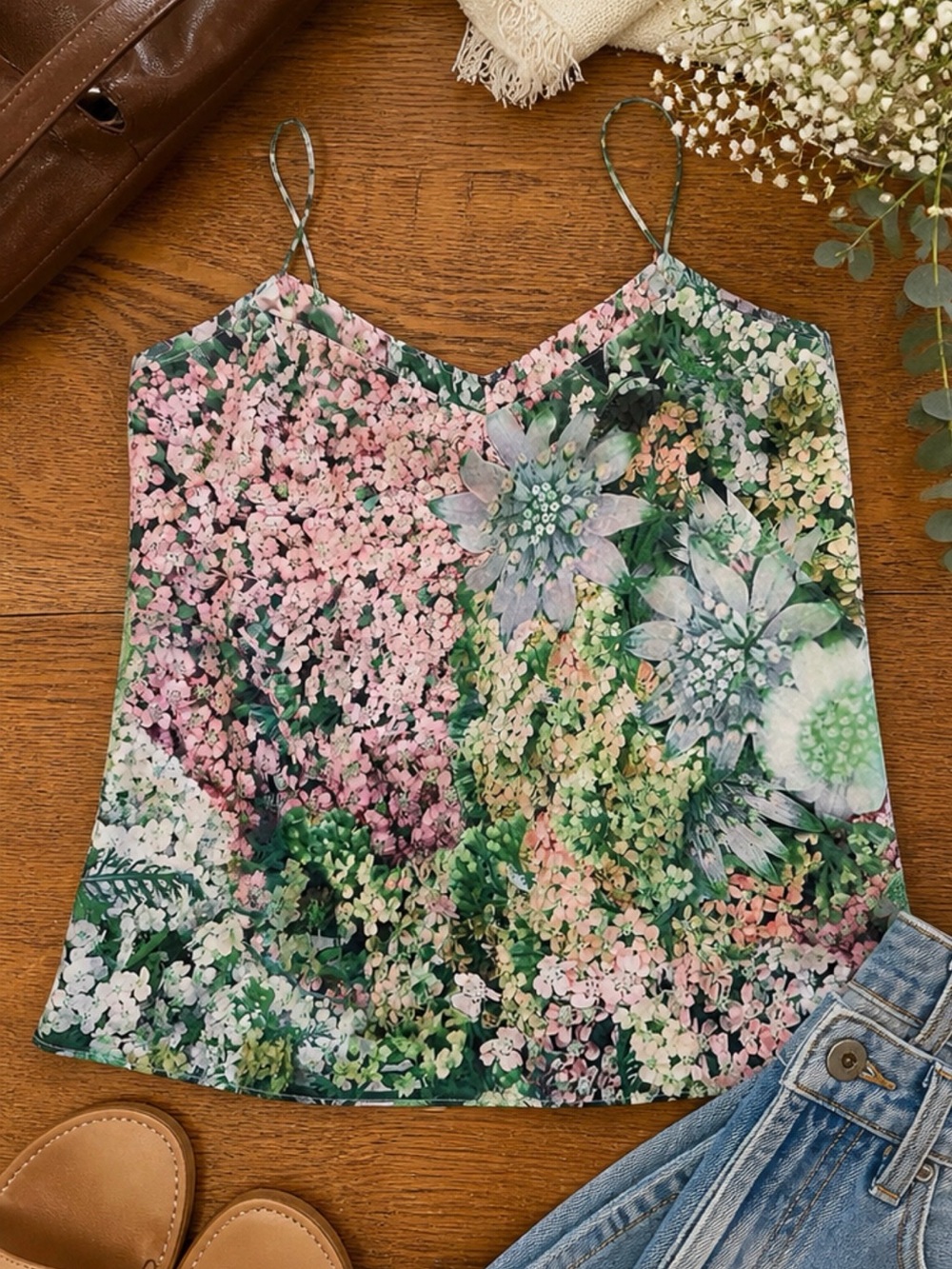 Ted Baker London Floral Cami Top | Size S | Spring Print